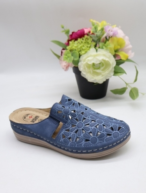 Klapki damskie na koturnie (36-41) 6955-6 NAVY