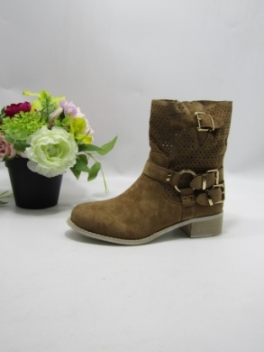 Botki damskie na płaskim (36-41) 9636A CAMEL