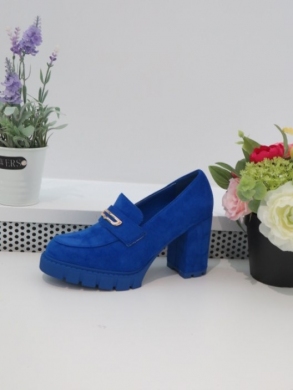 Półbuty damskie na obcasie (36-41) 168-513 BLUE