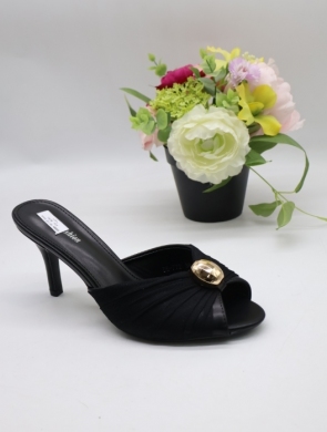 Klapki damskie na szpilce (36-41) BE-772 BLACK
