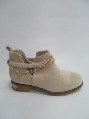 Botki damskie jesienne na płaskim (36-41) ST72 BEIGE