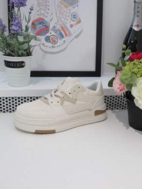 Buty sportowe damskie na płaskim (36-41) 2268 BEIGE