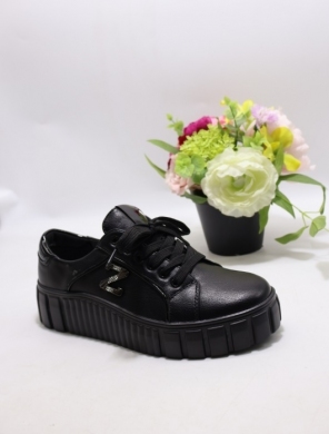 Buty sportowe damskie na płaskim (36-41) 6250 BLACK