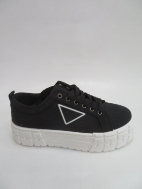 Tenisówki Damskie na koturnie (36-41) 466 BLACK