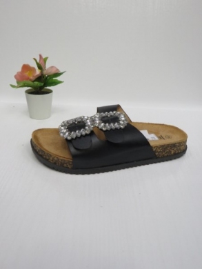 Klapki damskie na płaskim (36-41) 8051 BLACK