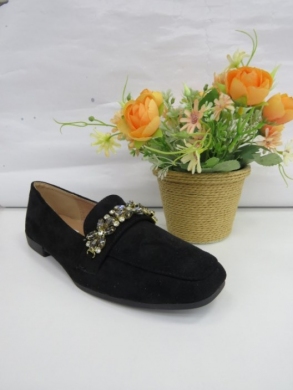 Mokasyny damskie na płaskim (36-41) J558 BLACK
