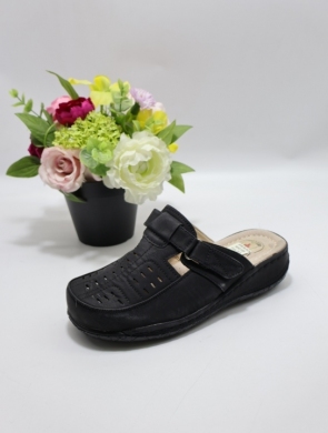 Klapki damskie na płaskim (36-42) 9709 BLACK