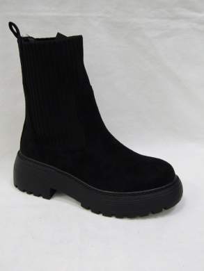 Kozaki damskie na płaskim (36-41) JJ27 BLACK