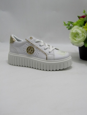 Buty sportowe damskie na płaskim (36-41) XLL-23162 WHITE