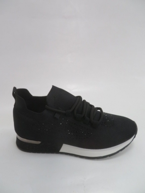 Buty sportowe damskie na płaskim (36-41) AB118 BLACK