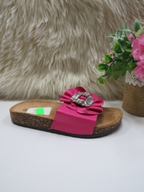 Klapki damskie na płaskim (36-41) 8054 FUSHIA