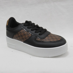 Buty sportowe damskie na płaskim (36-41) AB956 BLACK