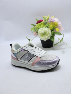 Buty sportowe damskie na płaskim (36-41) 0-1681 SILVER