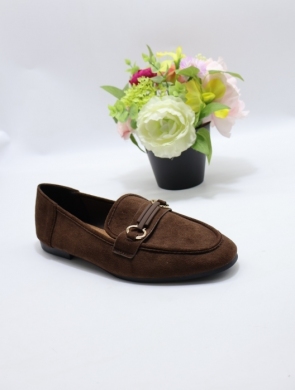 Mokasyny damskie na płaskim (36-41) 9712 BROWN
