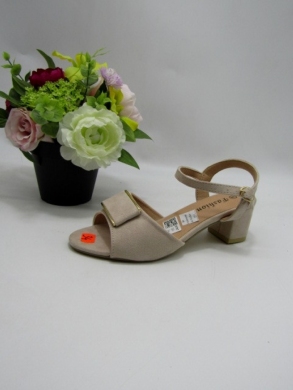 Sandały damskie na obcasie (36-41) TY2424 BEIGE/MIC