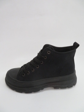 Trampki damskie na koturnie (36-41) 3103 BLACK