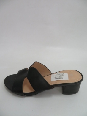 Klapki damskie na obcasie (36-41) N19-371 BLACK