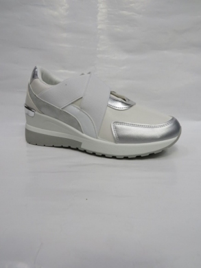 Buty sportowe damskie na koturnie (36-41) XBC23208 WHITE