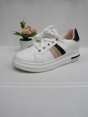 Buty sportowe damskie na płaskim (36-41) 5800-8 WHITE