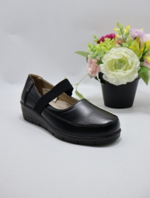 Półbuty damskie na koturnie (36-42) 1729 BLACK