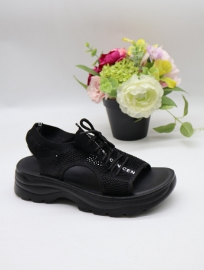Sandały damskie na płaskim (36-42) 0182-1 BLACK