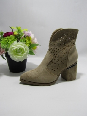 Botki damskie na obcasie (36-41) H151-2 KHAKI
