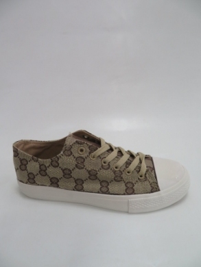 Trampki damskie na płaskim (36-41) 5232 BEIGE