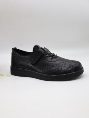 Półbuty damskie na płaskim (39-43) DTC06-3 BLACK