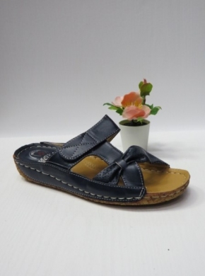 Klapki damskie na koturnie (36-41) 12699-1 NAVY