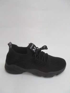 Buty sportowe damskie na płaskim (36-41) JR805 BLACK