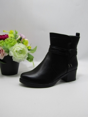 Botki damskie ocieplane na obcasie (36-41) MO-1020 BLACK