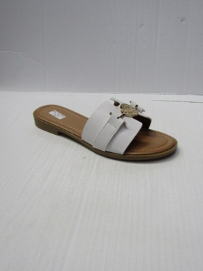 Klapki damskie na płaskim (36-41) L530 WHITE
