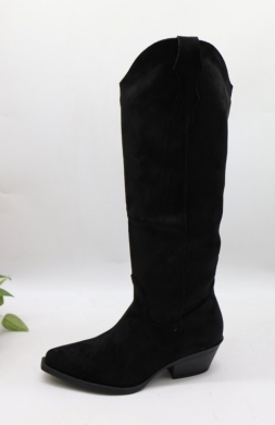 Kozaki damskie na obcasie (36-41) 1T318 BLACK