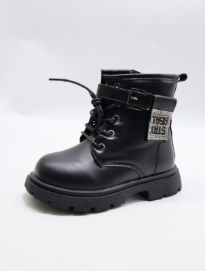 Botki dziewczęce ocieplane (25-30) 916 BLACK