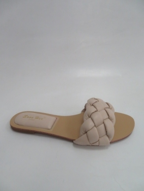 Klapki damskie na płaskim (36-41) JZ172 BEIGE