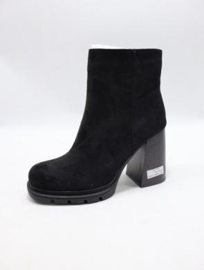 Botki damskie na obcasie (36-41) 7680A-1 BLACK