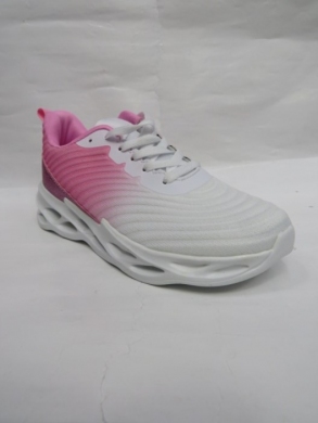 Buty sportowe damskie na płaskim (36-41) SD2582 WHITE/PINK