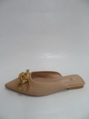 Klapki damskie na płaskim (36-41) T520 KHAKI