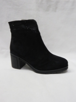 Botki damskie ocieplane na obcasie (36-41) G562 BLACK