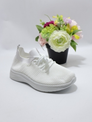 Buty sportowe damskie na płaskim (36-41) ABS-015 WHITE