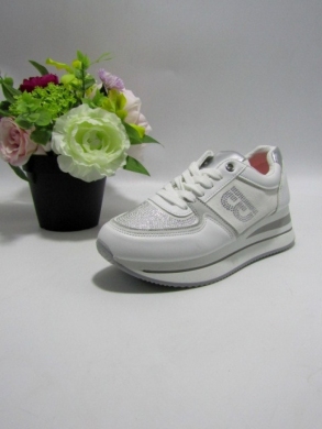 Buty sportowe damskie na płaskim (36-41) 9210 WHITE