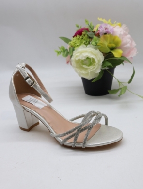 Sandały damskie na obcasie (36-41) 6829 SILVER