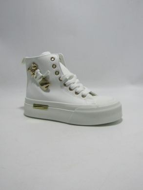 Trampki damskie na płaskim (36-41) YH43 WHITE