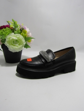 Mokasyny damskie na płaskim (36-41) B2727 BLACK
