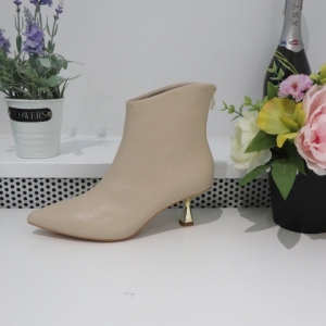 Botki damskie na szpilce (36-41) 8730 BEIGE