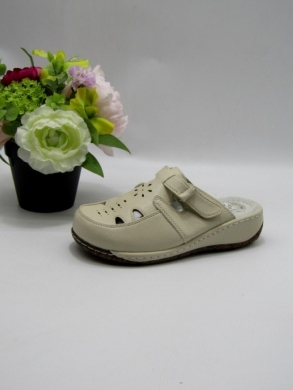 Klapki damskie na koturnie (36-42) J214 BEIGE