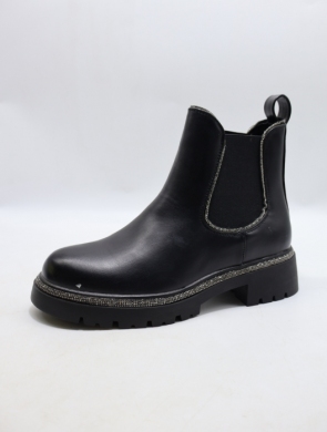 Botki damskie na płaskim (36-41) 9550A BLACK