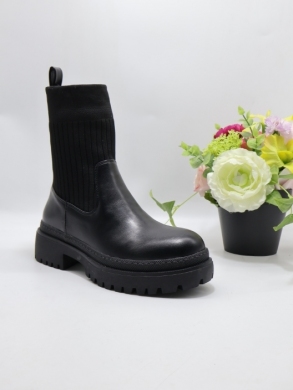 Botki damskie na płaskim (36-41) JW149 BLACK