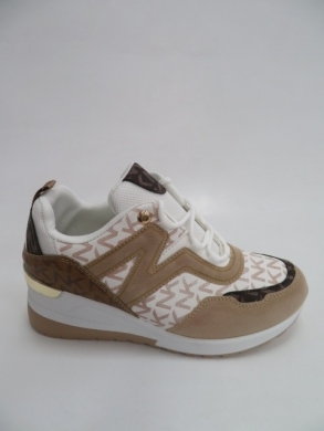 Sportowe Damskie na koturnie (36-41) LDLJ-52 TAUPE