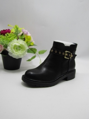 Botki damskie na płaskim (36-41) D7-8 BLACK